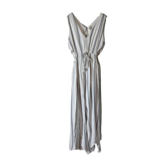 mahina Pants - Mahina Open Sides Cutout Striped Open Slit Jumper